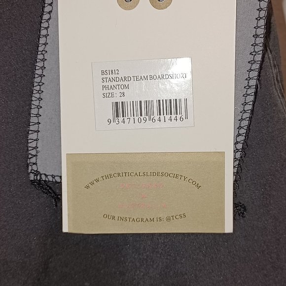 Critical Slide Society Men's Beach Shorts-Standard Team Trunk-Phantom - Picture 3 of 4